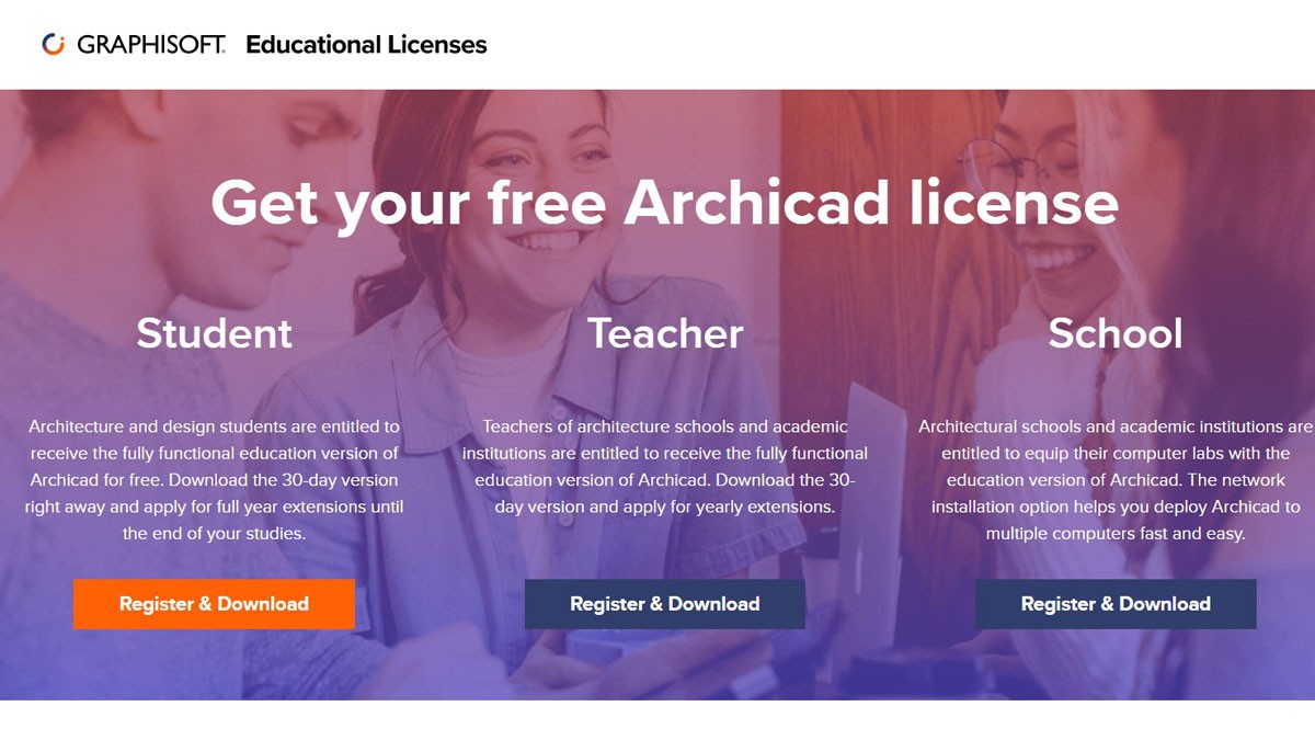 Archicad es gratis para estudiantes, profesores, investigadores y escuelas